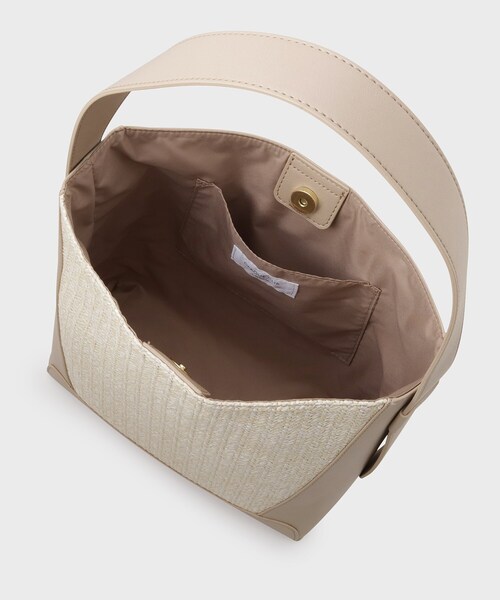 OPAQUE.CLIP（オペークドットクリップ）の「◆雑材合皮コンビワンショルダーバッグ（ショルダーバッグ・レディース・ベージュ/アイボリー/ブラック・00）」の11枚目の写真