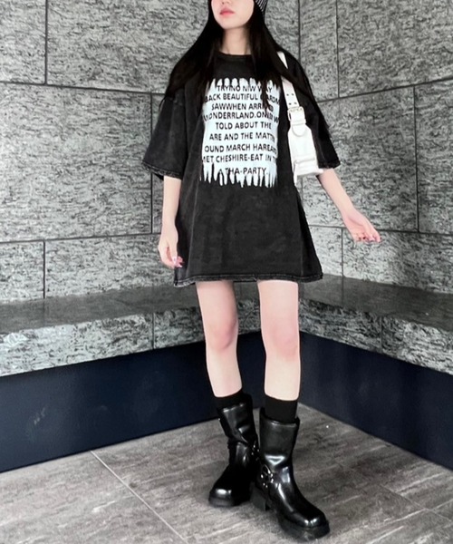 Figments（フィグメンツ）の「ビジューロゴTシャツ（Tシャツ/カットソー・レディース・ブラック・FREE）」の9枚目の写真