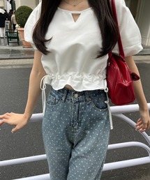 RiLi | クロップド裾ギャザーブラウス【RL】(シャツ/ブラウス)