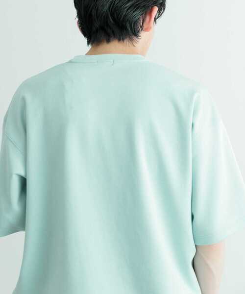 ITEMS URBANRESEARCH（アイテムズ アーバンリサーチ）の「スフレダンボール クルーネック ポケットTシャツ（Tシャツ/カットソー・メンズ・ミント/オフホワイト/グレー系その他/ブラック・LARGE/MEDIUM）」の16枚目の写真