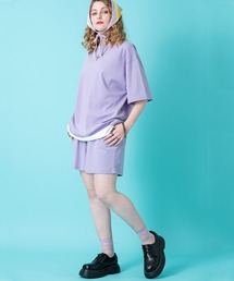 a.p.o.v. フェイクレイヤーTシャツ&ショートパンツセットアップ