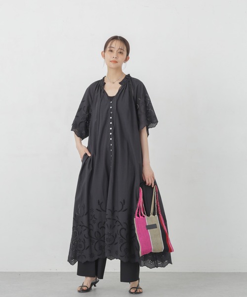セール】インドシフリー刺繍ワンピース（ワンピース）｜NANO universe