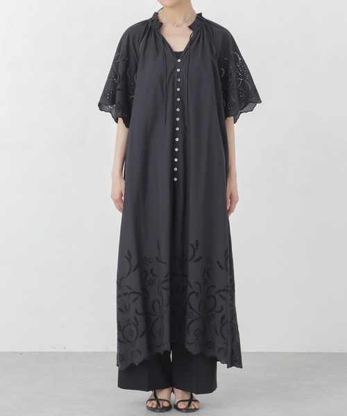 美品 ナノユニバース 2,7万円 ボタニカル刺繍 マキシワンピース D557 セール】インドシフリー刺繍ワンピース（ワンピース）｜NANO universe