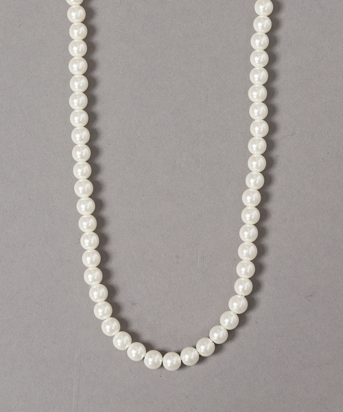 no50_necklace 【メンズ・レディースパールネックレスブレスレット】 楽天市場】ネックレス メンズ パールネックレス ボールチェーン