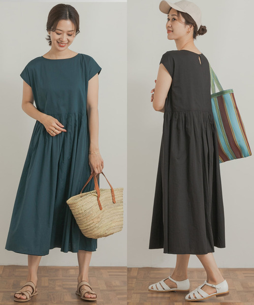 URBAN RESEARCH DOORS（アーバンリサーチドアーズ）の「コットンボイルリバーシブルワンピース（ワンピース・レディース・ブラック系その他/イエロー系その他/ブルー系その他・MEDIUM）」の2枚目の写真