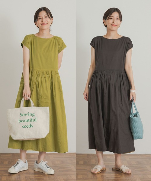 URBAN RESEARCH DOORS（アーバンリサーチドアーズ）の「コットンボイルリバーシブルワンピース（ワンピース・レディース・ブラック系その他/イエロー系その他/ブルー系その他・MEDIUM）」の4枚目の写真