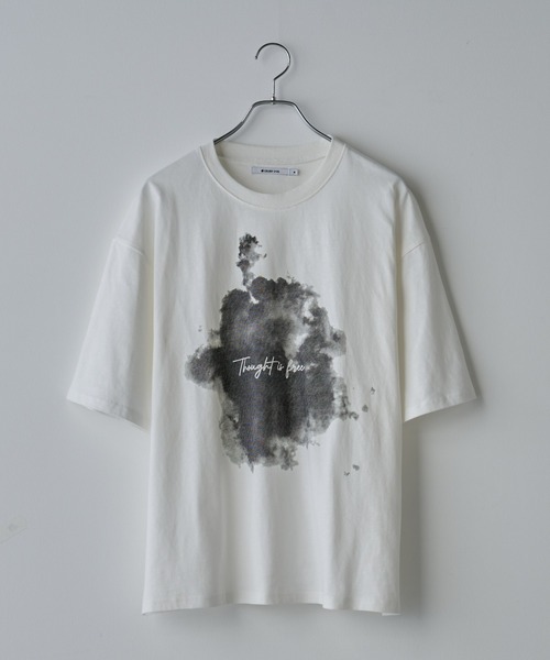 COLONY 2139（コロニートゥーワンスリーナイン）の「スモークプリントTシャツ（Tシャツ/カットソー・メンズ・ブラック/ホワイト・MEDIUM/LARGE）」の3枚目の写真