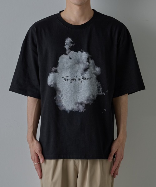 COLONY 2139（コロニートゥーワンスリーナイン）の「スモークプリントTシャツ（Tシャツ/カットソー・メンズ・ブラック/ホワイト・MEDIUM/LARGE）」の21枚目の写真