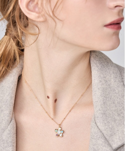 joy's flower necklace - ジョイズフラワーネックレス（ネックレス）｜ANU（アヌ）
