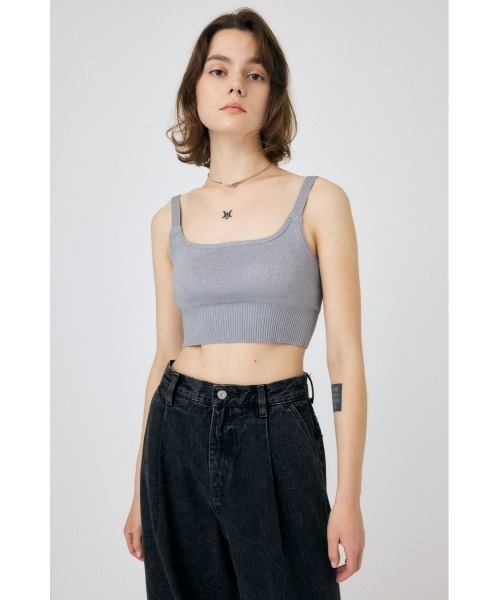 MOUSSY（マウジー）の「BOXY BRA トップス（ブラジャー・レディース・ブラック/ブラウン/ライトグレー・FREE）」の3枚目の写真