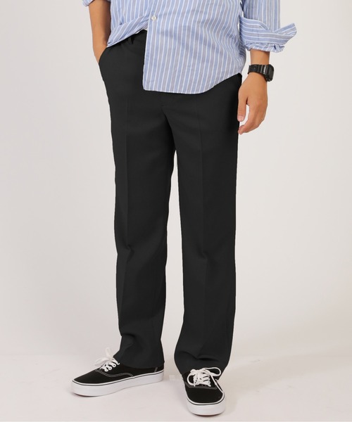 尾州ウール混スラックス　アダムパテック　パンツ　ウール　テーバード　ルーズ スラックス ADAMPATEK &frasl; bishu wool textiles slacks&frasl;尾州ウール混