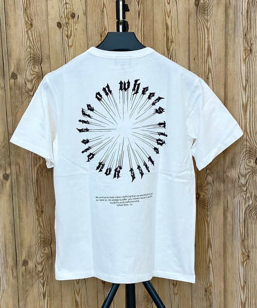 MESSAGE WHEEL 半袖Tシャツ（Tシャツ/カットソー）｜schott（ショット）