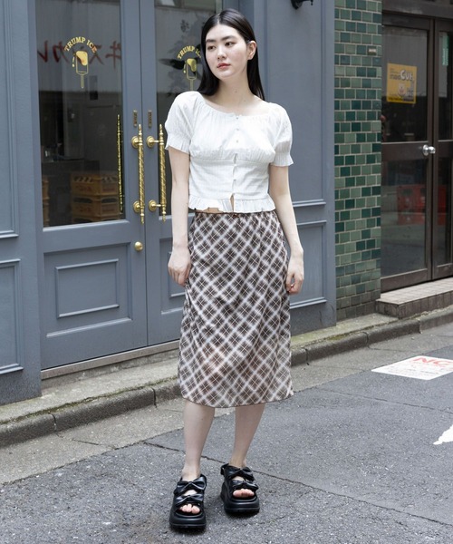 3.3 Field Trip （3.3フィールドトリップ）の「3.3 Field Trip／フリルレース２WAY ブラウス（シャツ/ブラウス・レディース・ブラック/オレンジ/ホワイト・FREE）」の19枚目の写真