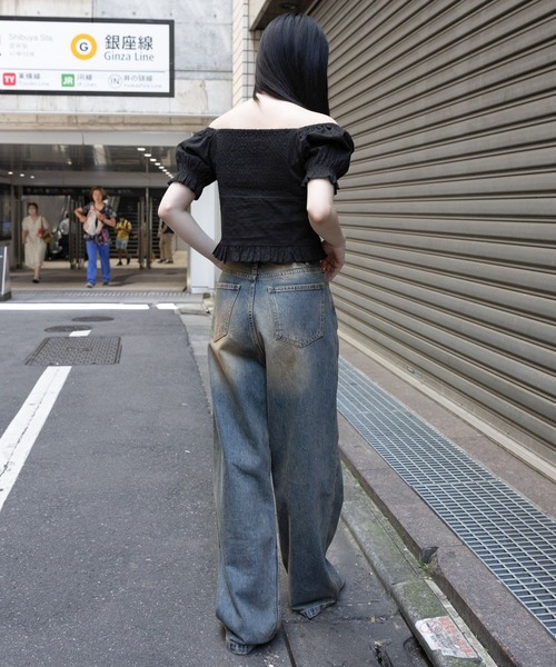 3.3 Field Trip （3.3フィールドトリップ）の「3.3 Field Trip／フリルレース２WAY ブラウス（シャツ/ブラウス・レディース・ブラック/オレンジ/ホワイト・FREE）」の6枚目の写真