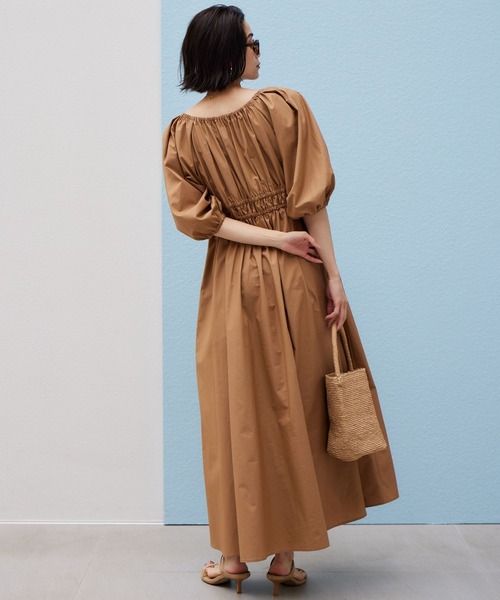 BARNYARDSTORM（バンヤードストーム）の「BARNYARDSTORM / ボリュームスリーブロングドレス（ワンピース・レディース・ブラック/ベージュ・S/M）」の7枚目の写真
