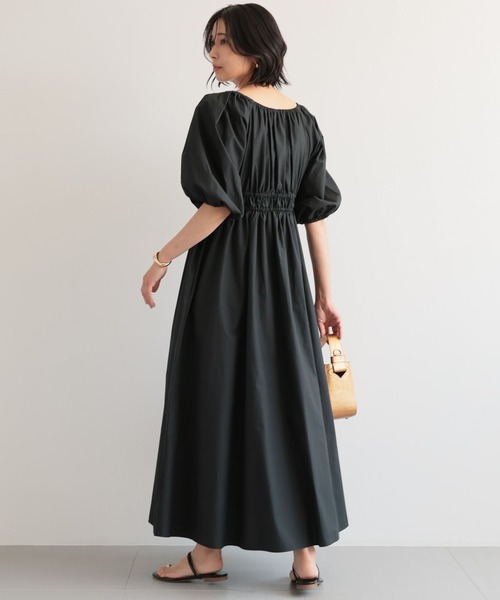 BARNYARDSTORM（バンヤードストーム）の「BARNYARDSTORM / ボリュームスリーブロングドレス（ワンピース・レディース・ブラック/ベージュ・S/M）」の10枚目の写真