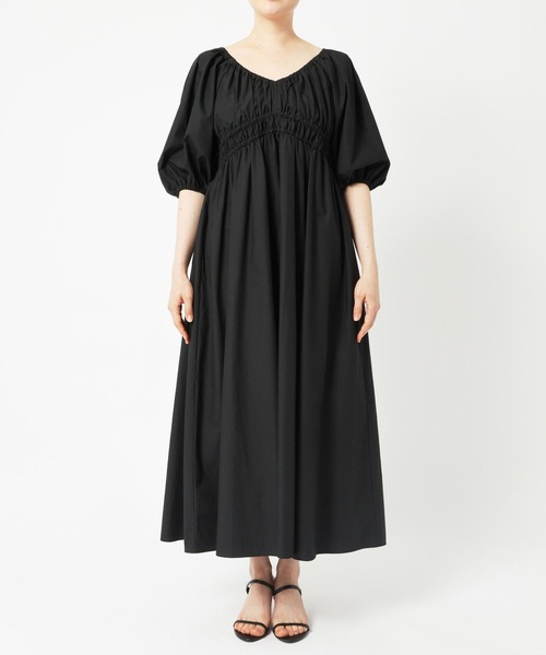 BARNYARDSTORM（バンヤードストーム）の「BARNYARDSTORM / ボリュームスリーブロングドレス（ワンピース・レディース・ブラック/ベージュ・S/M）」の16枚目の写真