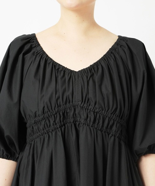 BARNYARDSTORM（バンヤードストーム）の「BARNYARDSTORM / ボリュームスリーブロングドレス（ワンピース・レディース・ブラック/ベージュ・S/M）」の19枚目の写真