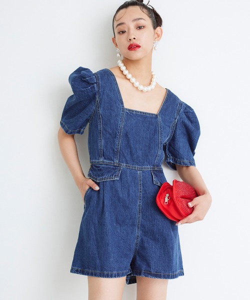 Narcissus（ナルシス）の「【Narcissus】デニムオールインワン（つなぎ/オールインワン・レディース・その他・FREE）」の2枚目の写真