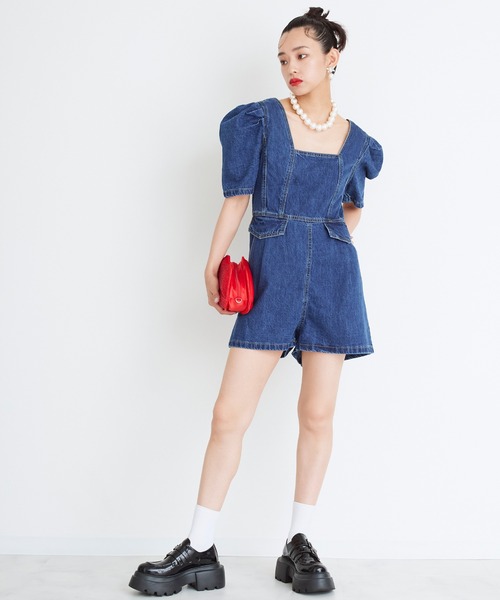 Narcissus（ナルシス）の「【Narcissus】デニムオールインワン（つなぎ/オールインワン・レディース・その他・FREE）」の3枚目の写真