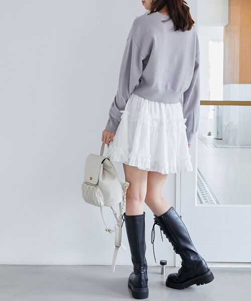 MAJESTIC LEGON(マジェスティックレゴン)の「クラシカルキルティングリュック(バックパック/リュック・レディース・アイボリー/ブラック/グレイッシュベージュ・FREE)」の5枚目の写真