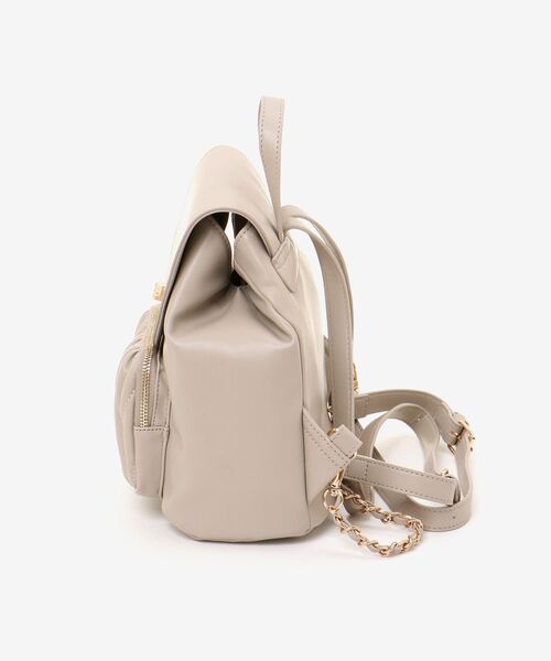 MAJESTIC LEGON(マジェスティックレゴン)の「クラシカルキルティングリュック(バックパック/リュック・レディース・アイボリー/ブラック/グレイッシュベージュ・FREE)」の18枚目の写真