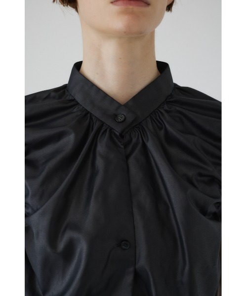 リムアーク　RIM ARK レザー風　ベスト　ブラック RIM.ARK（リムアーク）の「Leather like compact vest（ベスト