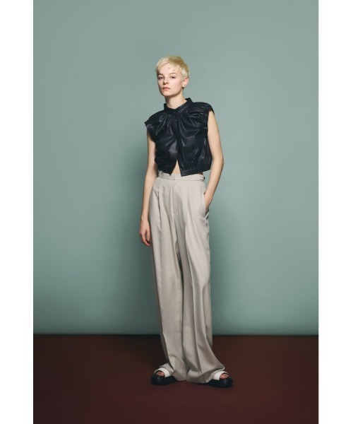 RIM.ARK（リムアーク）の「Leather like compact vest（ベスト