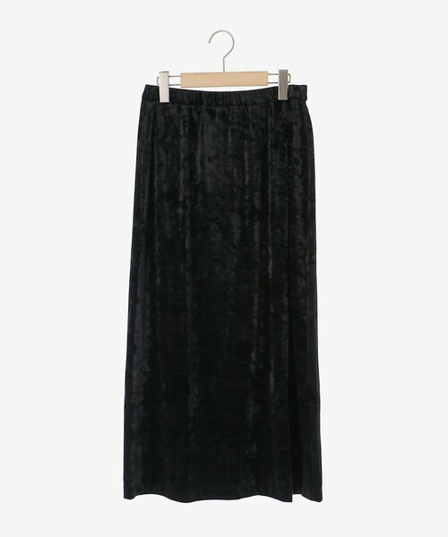 le.coeur blanc（ルクールブラン）の「クラッシュベロアIラインスカート（スカート・レディース・ブラック/ベージュ・38）」の18枚目の写真