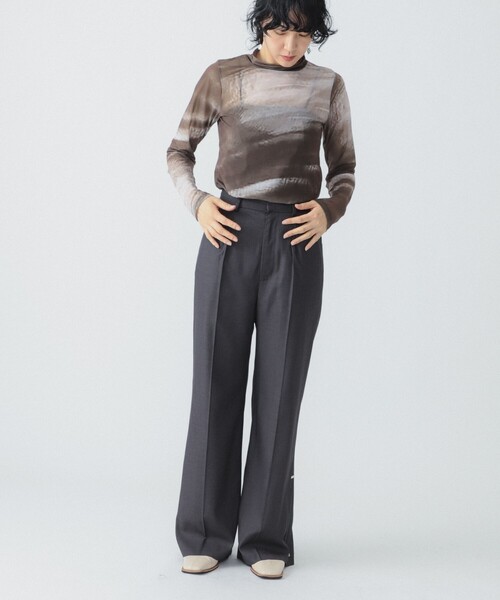 Ray BEAMS(レイビームス)の「RBS / グラデーション プリント ハイネック トップス(Tシャツ/カットソー・レディース・ダークブラウン/その他・ONE SIZE)」の6枚目の写真