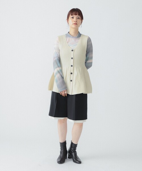 Ray BEAMS(レイビームス)の「RBS / グラデーション プリント ハイネック トップス(Tシャツ/カットソー・レディース・ダークブラウン/その他・ONE SIZE)」の14枚目の写真