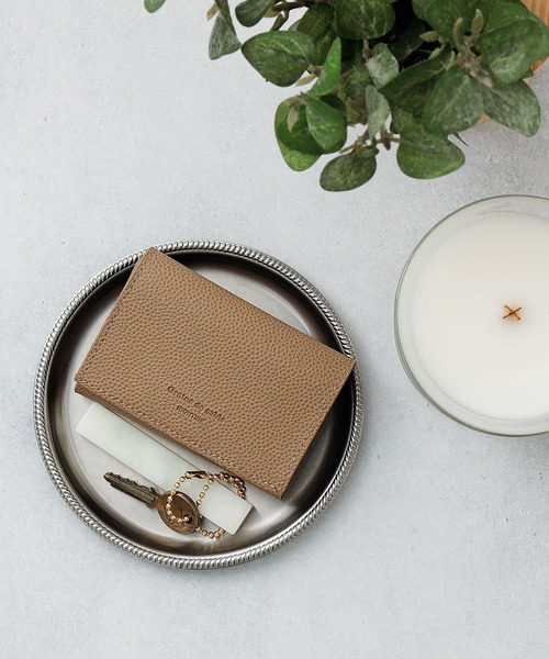 HIGHTIDE(ハイタイド)の「Grains de sable サーブル 三つ折り財布 コンパクト カード ミニ財布 ウォレット コインケース(財布・レディース・ネイビー/キャメル/グレー・FREE)」の4枚目の写真