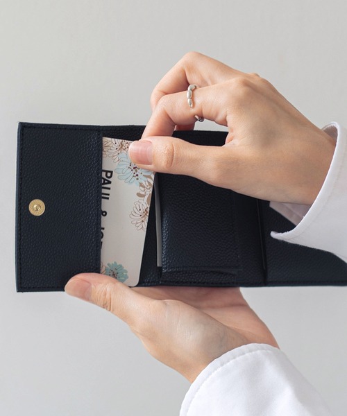 HIGHTIDE(ハイタイド)の「Grains de sable サーブル 三つ折り財布 コンパクト カード ミニ財布 ウォレット コインケース(財布・レディース・ネイビー/キャメル/グレー・FREE)」の19枚目の写真