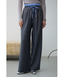 AZUL by moussy | ダブルウエストタックパンツ(スラックス)