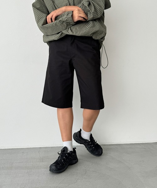 CANAL JEAN(キャナルジーン)の「choice_cnl チノハーフパンツ(チノパンツ・レディース・ネイビー/ブラック・SMALL/LARGE/MEDIUM)」の2枚目の写真