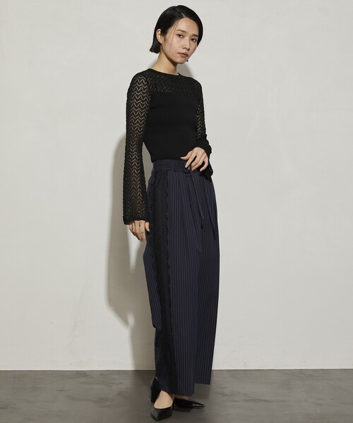 Firsthand（ファーストハンド）の「Firsthand/ファーストハンド レース編ボディスーツ（ニット/セーター・レディース・グレー/ブラック/ブラウン/レッド・ﾌﾘ-）」の16枚目の写真