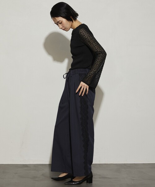 Firsthand（ファーストハンド）の「Firsthand/ファーストハンド レース編ボディスーツ（ニット/セーター・レディース・グレー/ブラック/ブラウン/レッド・ﾌﾘ-）」の17枚目の写真