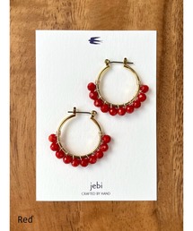 【jebi】【jebi】天然石のフープピアス(チタンポスト)(MA)