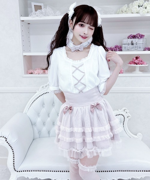 MA*RS マーズ　レースフリル ショートパンツ　ホワイト MA*RS マーズ レースフリル ショートパンツ ホワイト （MA*RS