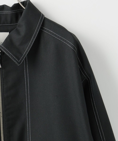 LOWRYS FARM（ローリーズファーム）の「ＴＲトップステッチブルゾン 116878（ブルゾン・メンズ・ベージュ/ブラック/グレー・MEDIUM/LARGE）」の8枚目の写真