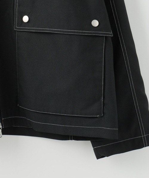 LOWRYS FARM（ローリーズファーム）の「ＴＲトップステッチブルゾン 116878（ブルゾン・メンズ・ベージュ/ブラック/グレー・MEDIUM/LARGE）」の9枚目の写真