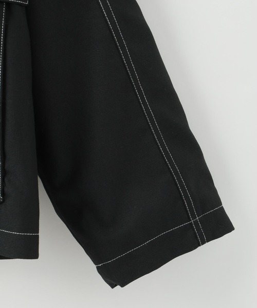 LOWRYS FARM（ローリーズファーム）の「ＴＲトップステッチブルゾン 116878（ブルゾン・メンズ・ベージュ/ブラック/グレー・MEDIUM/LARGE）」の11枚目の写真