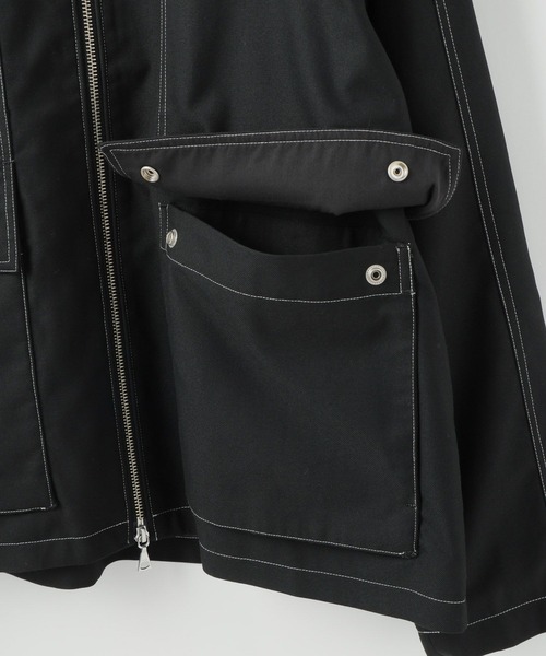 LOWRYS FARM（ローリーズファーム）の「ＴＲトップステッチブルゾン 116878（ブルゾン・メンズ・ベージュ/ブラック/グレー・MEDIUM/LARGE）」の12枚目の写真