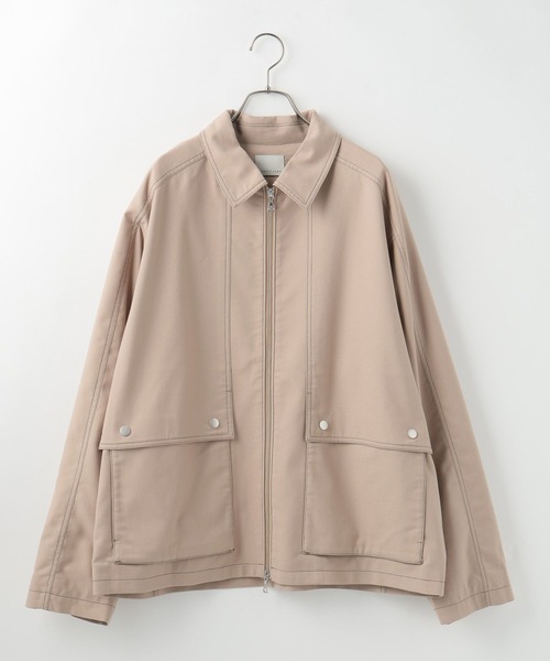 LOWRYS FARM（ローリーズファーム）の「ＴＲトップステッチブルゾン 116878（ブルゾン・メンズ・ベージュ/ブラック/グレー・MEDIUM/LARGE）」の17枚目の写真