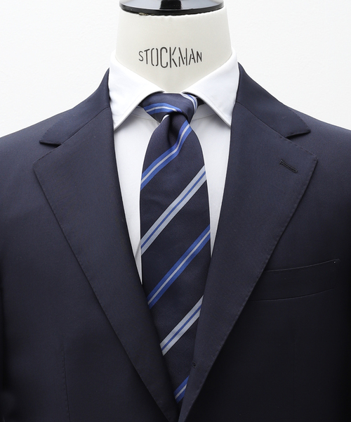 EDIFICE(エディフィス)の「Holliday & Brown(ホリデー & ブラウン) Ex.ジャカードストライプ W6155/Q5363/W6257(ネクタイ・メンズ・コバルトブルー/ダークブルー/ネイビー/クリアブルー・FREE)」の2枚目の写真