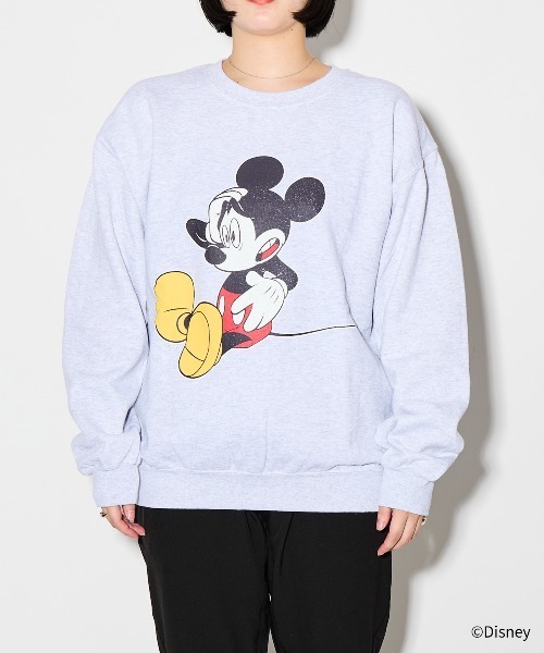 MICKEY】スウェットプルオーバー グレーA