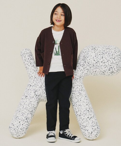 THE SHOP TK （ザ ショップ ティーケー ）の「◆【120－160】カットジョーゼットジャケット/セットアップ可・洗濯機OK（カーディガン/ボレロ・キッズ・ブラウン系その他/ネイビー・12/16/15 /14/13）」の5枚目の写真