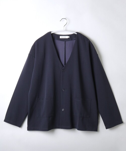 THE SHOP TK （ザ ショップ ティーケー ）の「◆【120－160】カットジョーゼットジャケット/セットアップ可・洗濯機OK（カーディガン/ボレロ・キッズ・ブラウン系その他/ネイビー・12/16/15 /14/13）」の6枚目の写真