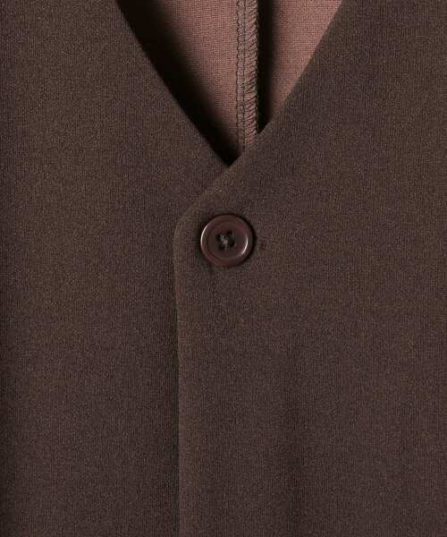 THE SHOP TK （ザ ショップ ティーケー ）の「◆【120－160】カットジョーゼットジャケット/セットアップ可・洗濯機OK（カーディガン/ボレロ・キッズ・ブラウン系その他/ネイビー・12/16/15 /14/13）」の9枚目の写真