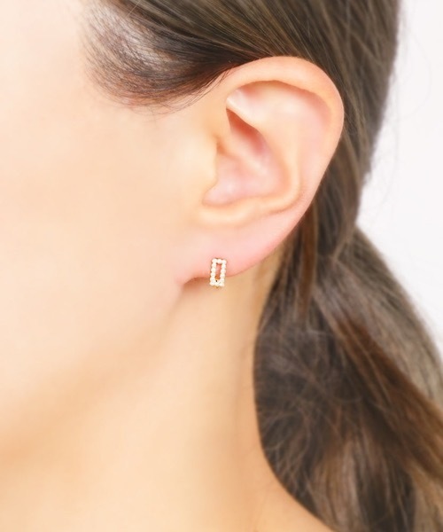 itam(アイタム)の「【itam】アイタム/ パールノンホールピアス/ 金属アレルギー対応(イヤリング・レディース・ピンクゴールド/シルバー・FREE)」の3枚目の写真